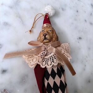 Wayne Kleski Lion Harlequin Jester Ornament Drawstring Bag Katherines Collection